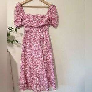 🌸 o.p.t Puff Sleeve Floral Maxi Dress 🌸